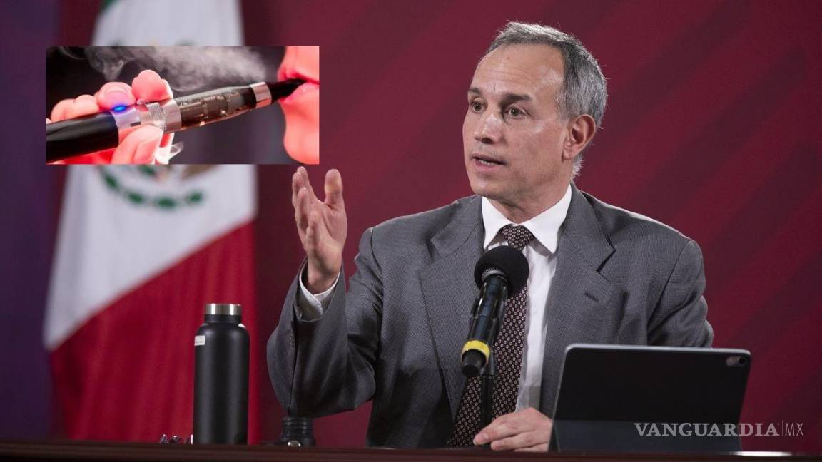 Vapeadores no reducen adicción al tabaco: López-Gatell señala ‘epidemia dual’ en México por tabaco y ‘vapers’