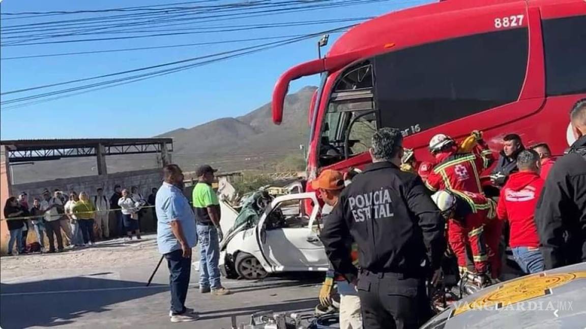 Tragedia en Castaños: Autobús arrastra auto y mata a joven estudiante de enfermería