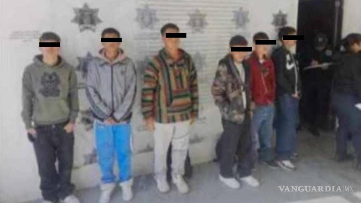 $!A los menores se les trasladó ante un juez calificador para ser entregado a sus padres.