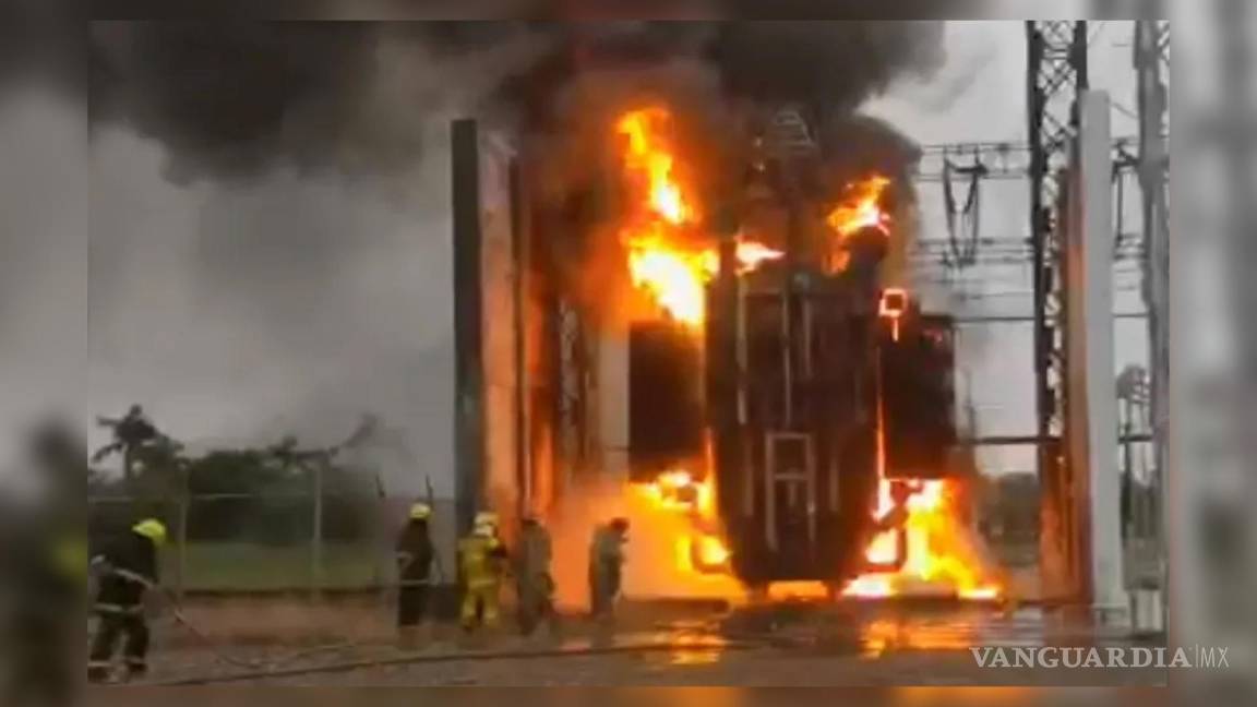 Sin lesionados incendio en termoeléctrica de Altamira, Tamaulipas