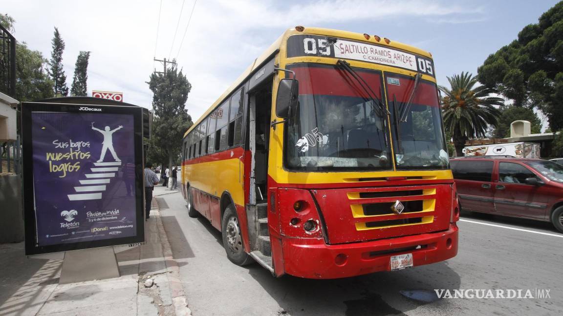 Saltillo: no habrá modernización de transporte público, pero se analiza aumento a tarifa