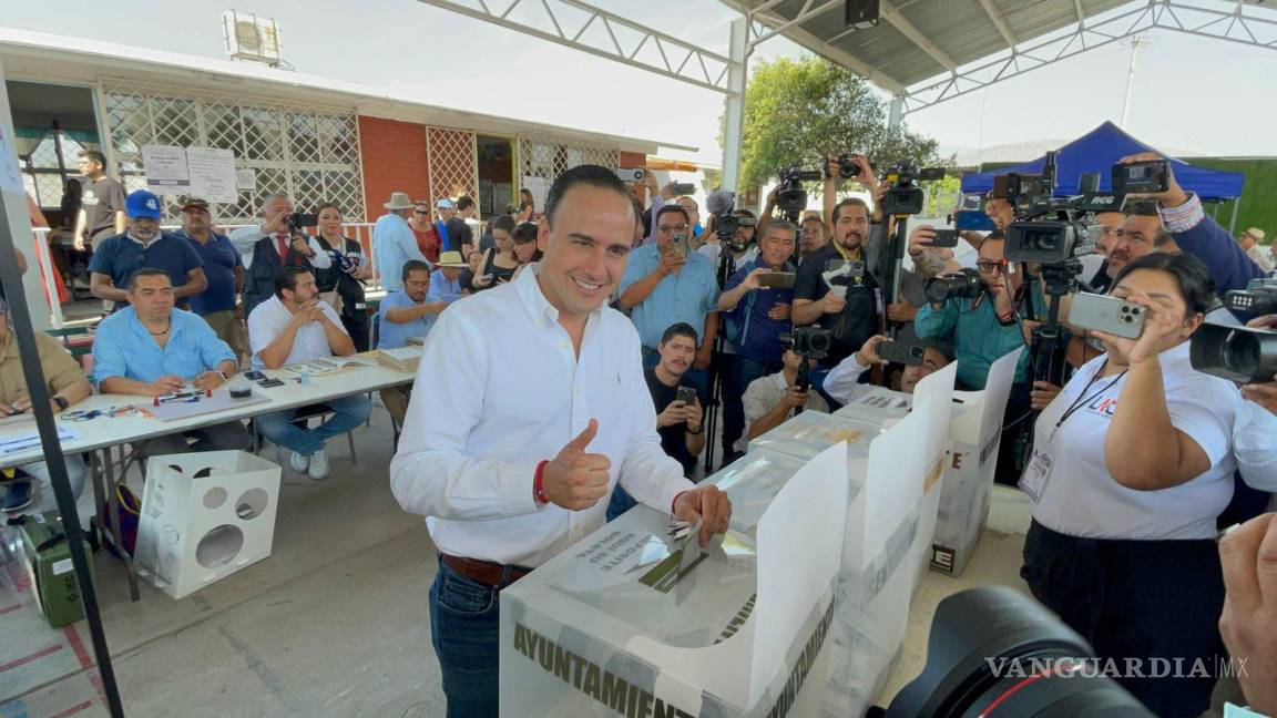 Se vive en Coahuila jornada electoral tranquila, asegura Manolo Jiménez