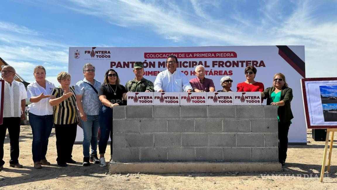 Inicia construcción de nuevo panteón en Frontera, Coahuila; se invirtieron 11 mdp en barda
