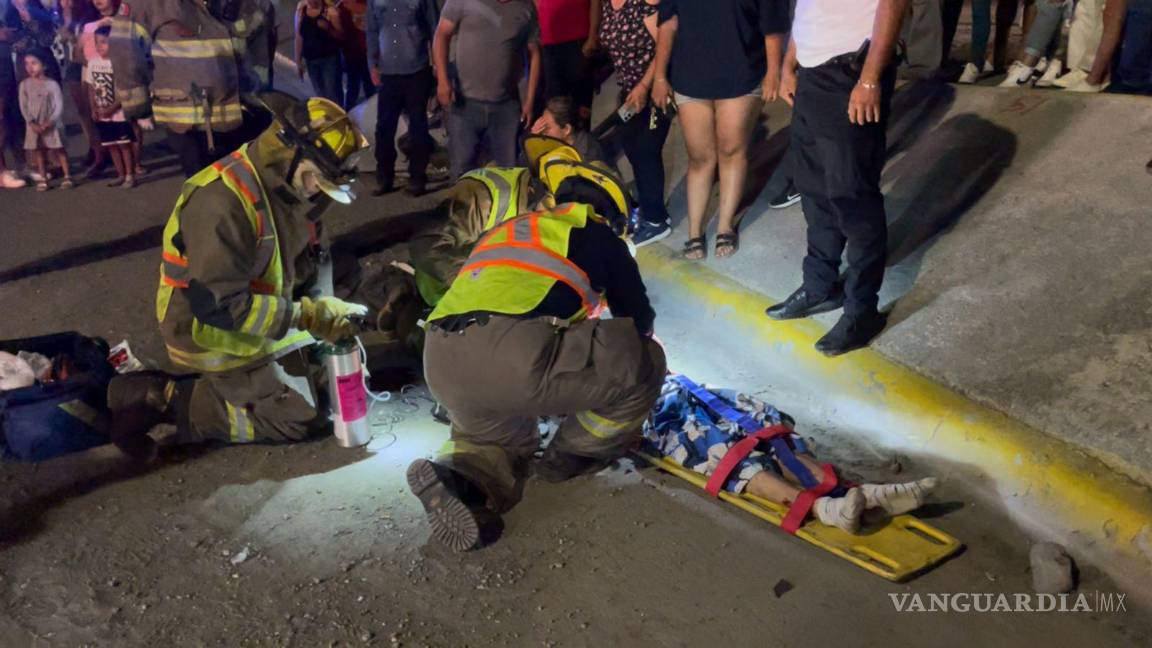 $!Los tres jóvenes terminaron con heridas de gravedad.