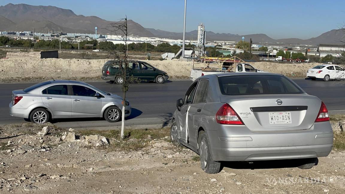 Por ‘atravesado’ ocasiona accidente en Ramos Arizpe