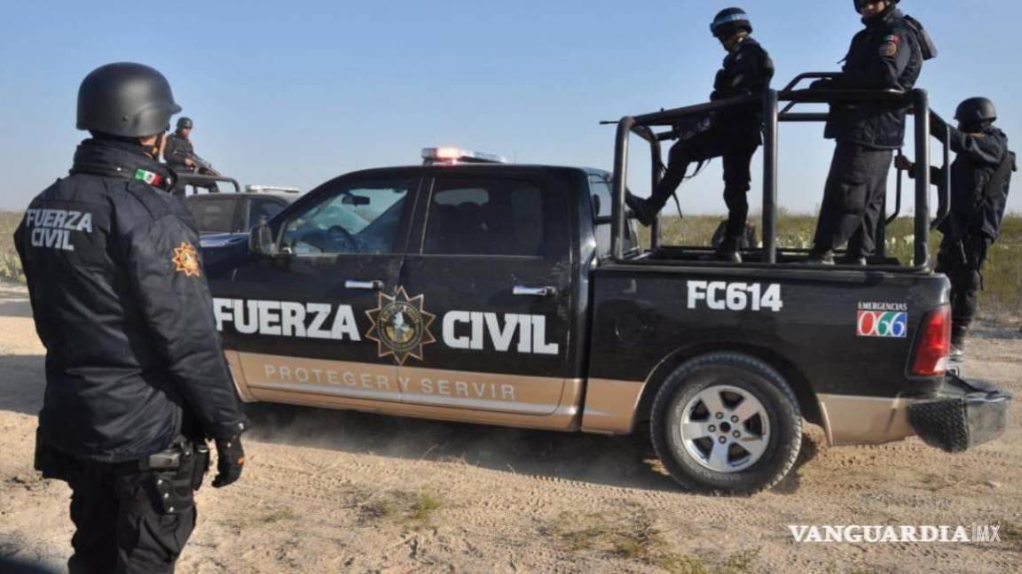 Policía de NL decomisa arsenal y dos vehículos en frontera con Coahuila