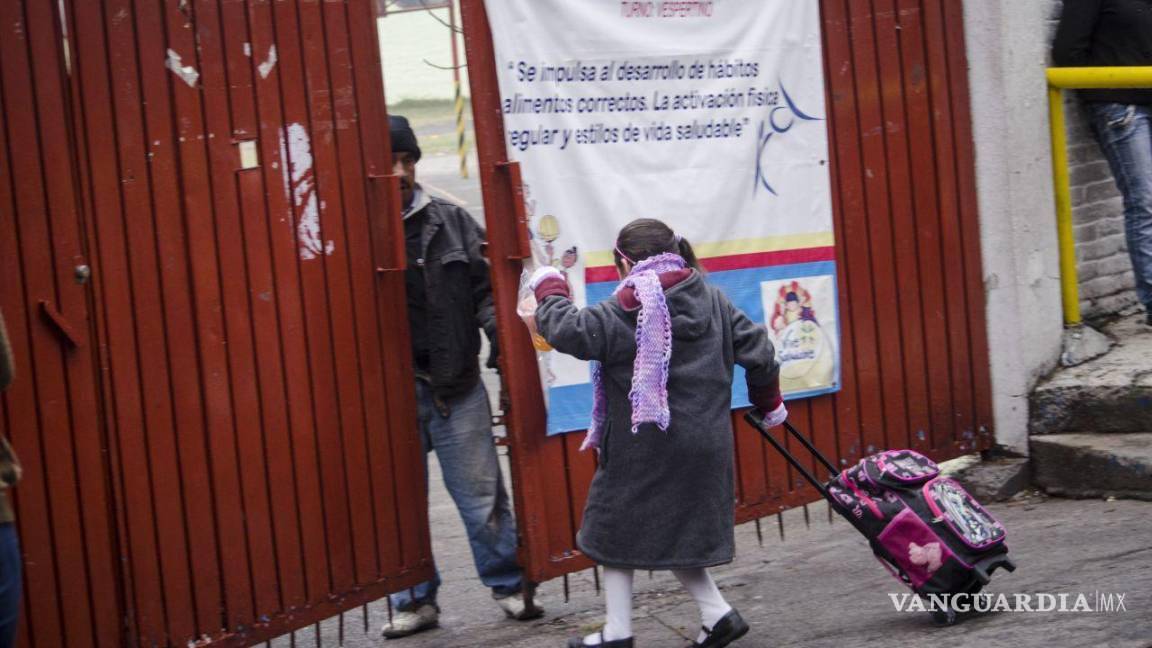 Coahuila: clases no se suspenden por frío; decisión de padres llevar, o no, a menores