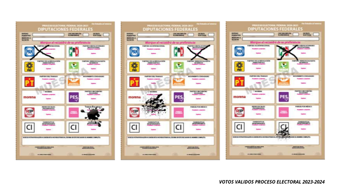 $!Ejemplo de VOTO VÁLIDO