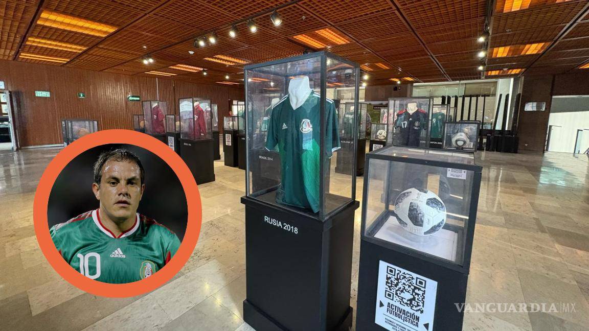 ¿Excluido por denuncias? Cámara de Diputados omite jersey de Cuauhtémoc Blanco en exposición del Tri