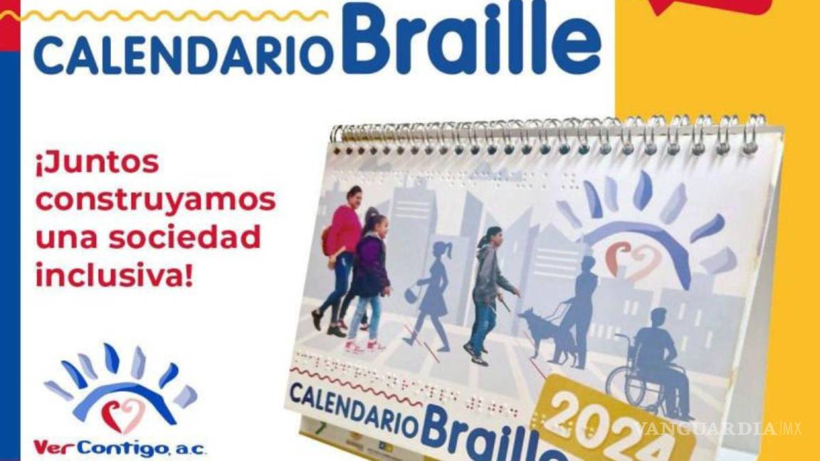 Accesibilidad para todos: lanzan en Torreón Calendario Braille 2024, único en México