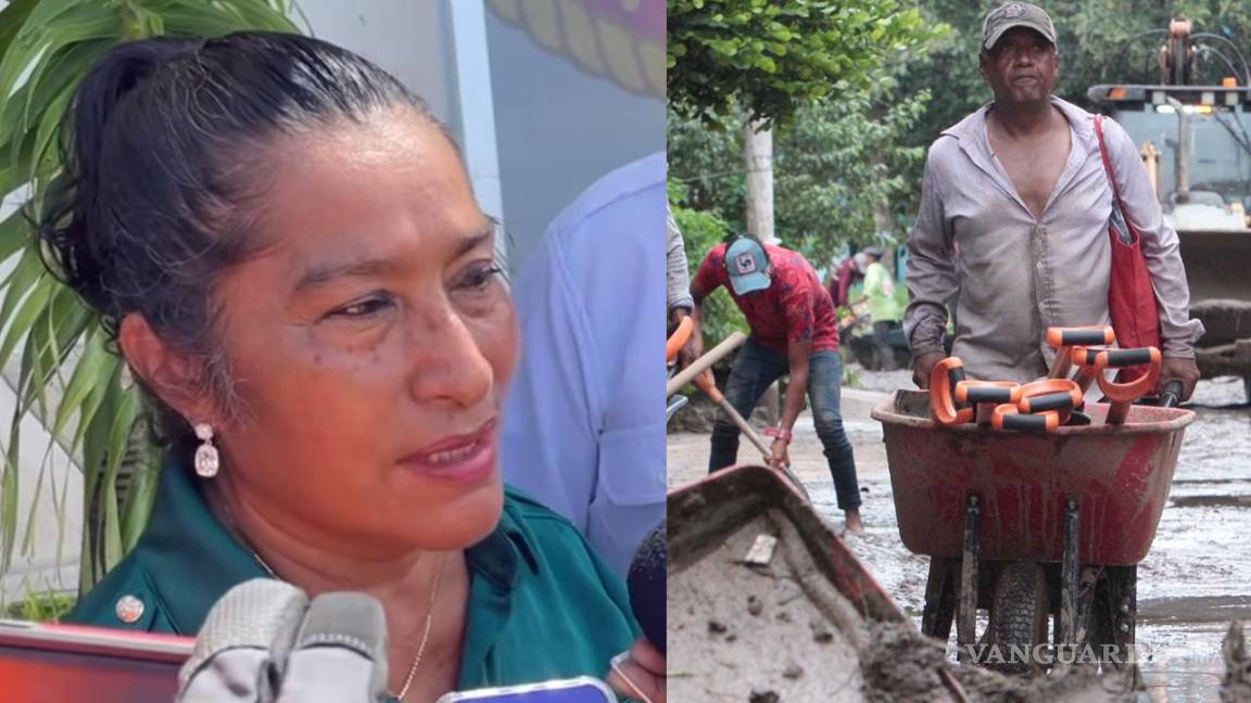 ¿Y la alcaldesa de Acapulco?... reaparece 2 días después del paso del huracán Otis y pide a ciudadanos limpiar calles (Video)