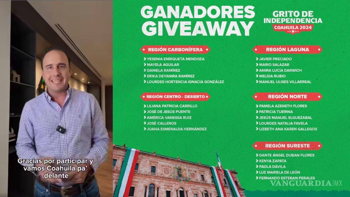 ¿Saliste en la Rifa? Dan a conocer a los ganadores para celebrar el Grito desde el Palacio de Gobierno