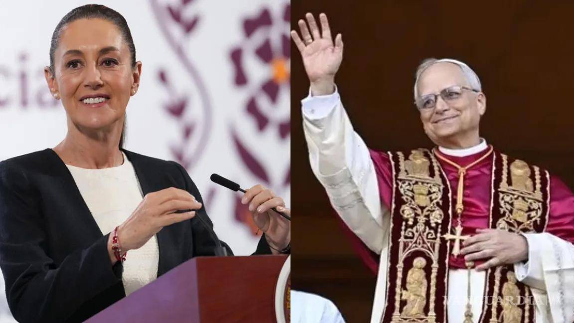Claudia Sheinbaum celebra elección del Papa León XIV y planea invitarlo a México
