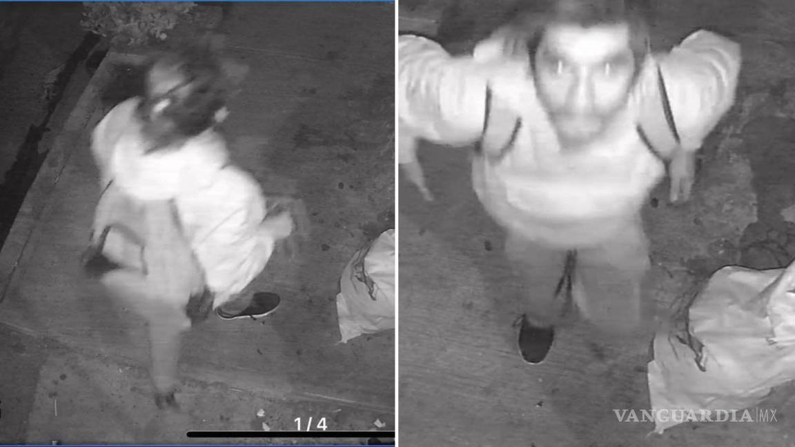 Buscan a hombre que robó cámaras de seguridad en Saltillo; quedó grabado en ellas