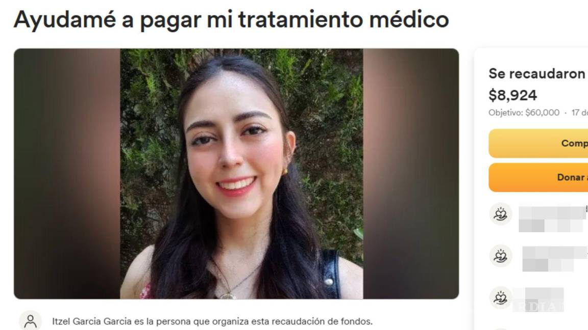 ¡Tú puedes ayudar a Itzel! Joven saltillense pide apoyo para costear su tratamiento contra el lupus