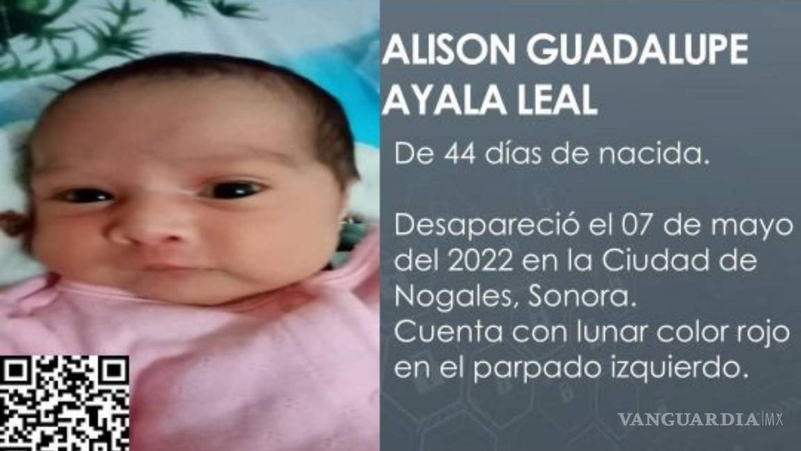 Alerta Amber: activan búsqueda de la bebé Alison en Sonora