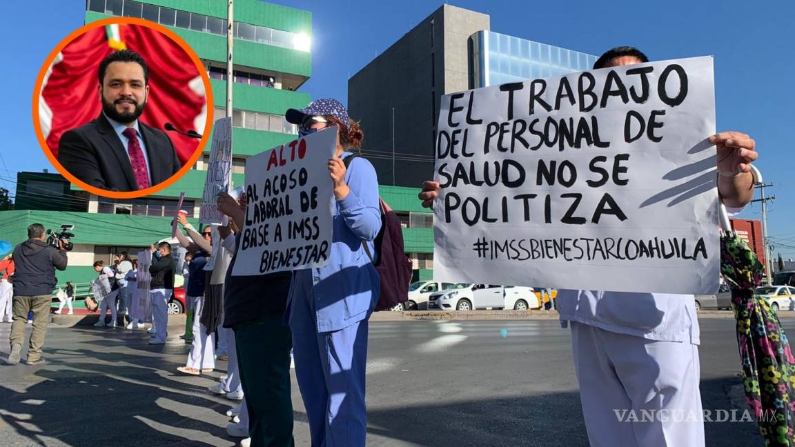 Trabajadores de salud en protesta, tendrán su plaza permanente en Coahuila: legislador de Morena