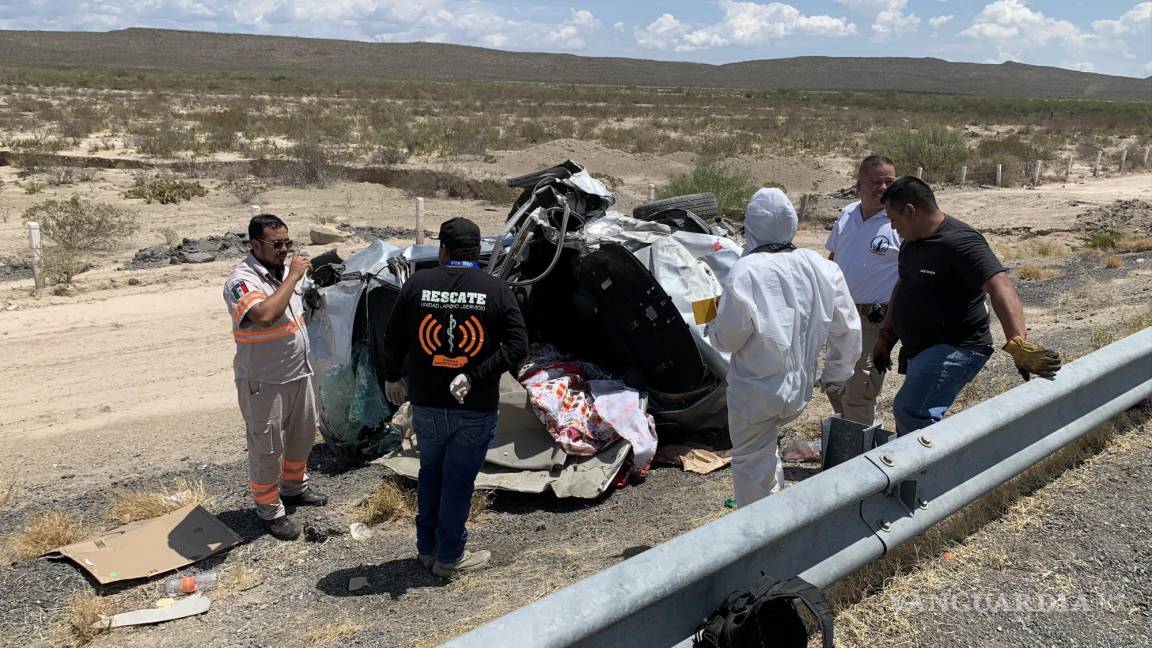 Accidente en autopista Saltillo-Torreón deja una mujer sin vida y cinco lesionados