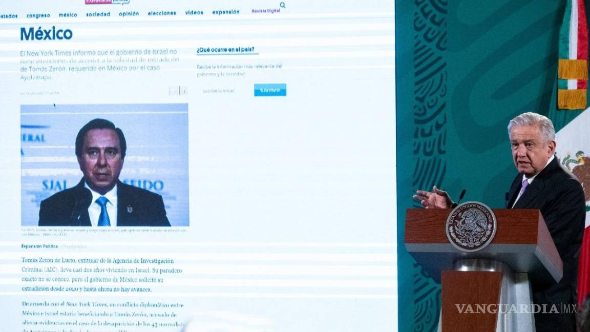 ‘No protejan a alguien así’: AMLO envía mensaje a Israel por caso Tomás Zerón