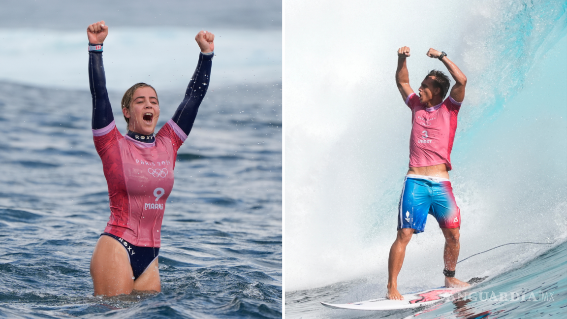 Vaast y Marks hacen historia en Tahití: oro en surf para la Polinesia Francesa y Estados Unidos