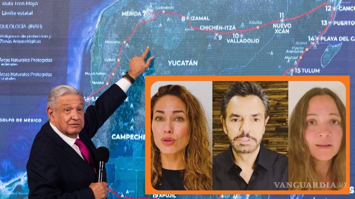 Eugenio Derbez, Bárbara Mori, Natalia Lafourcade y más famosos crean campaña contra Tren Maya
