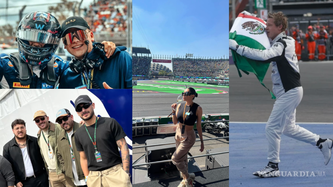 Famosos que asistieron al GP de México: desde Bizarrap hasta Brad Pitt