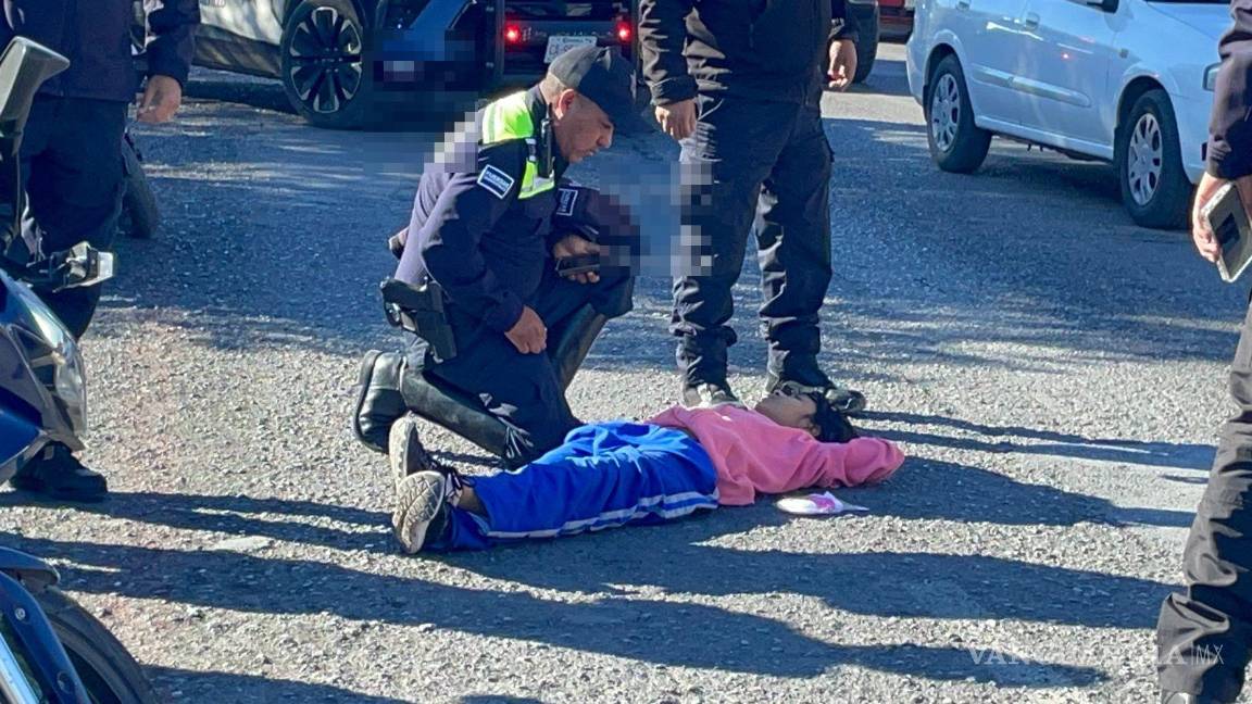 $!Elementos de la Policía Motorizada abanderaron la zona tras el reporte del accidente.