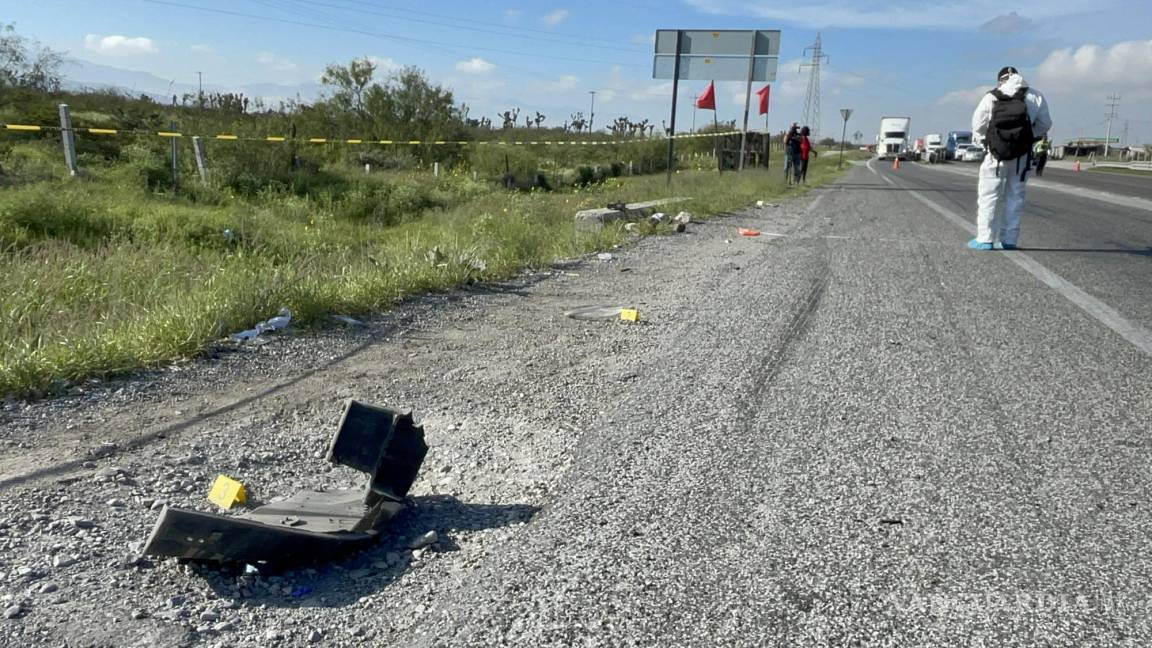 Encuentran a una mujer sin vida en arroyo; sospechan que fue arrollada en la Saltillo-Monterrey