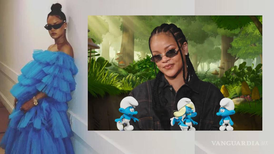 Confirma Rihanna su regreso... al cine como la voz de ‘Pitufina’ para la nueva película de ‘Los Pitufos’