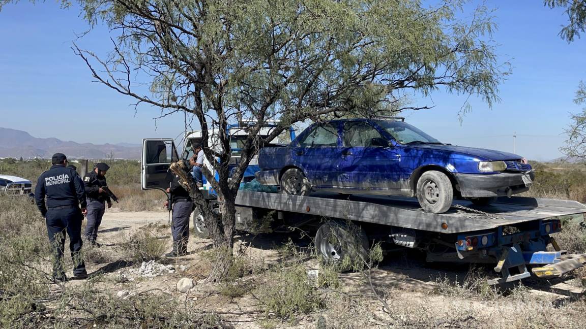 Recuperan auto robado durante la madrugada; aparece sin batería al norte de Saltillo