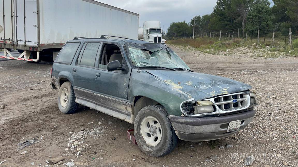 Sorpresivo accidente en la Zacatecas-Saltillo: conductor escapa sin heridas