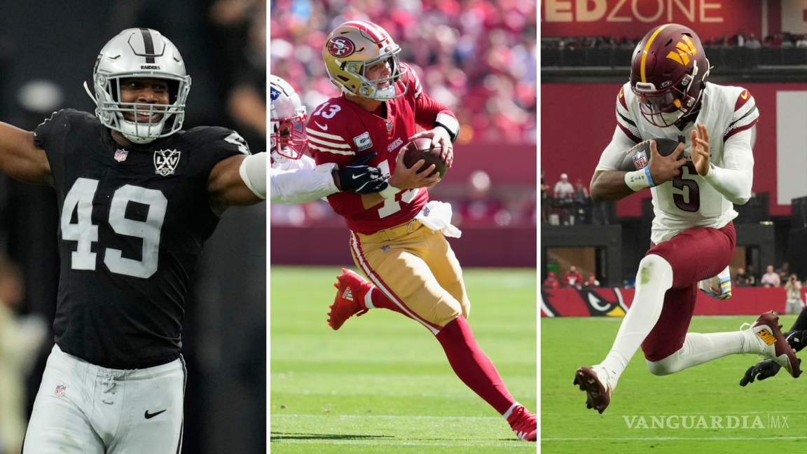 Los 49ers, Commanders, Raiders y Chiefs triunfan en la jornada vespertina de la NFL