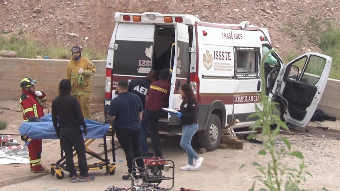 Seis muertos deja choque de ambulancia en Chihuahua