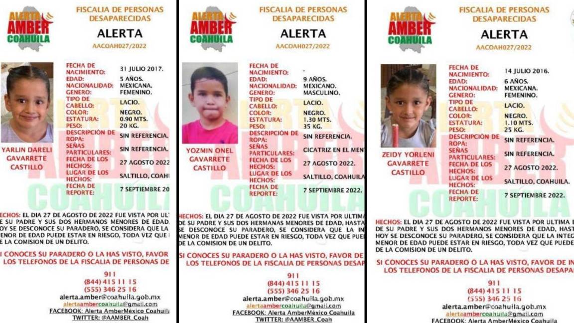Niños y padre desaparecidos en Saltillo estarían en Nicaragua