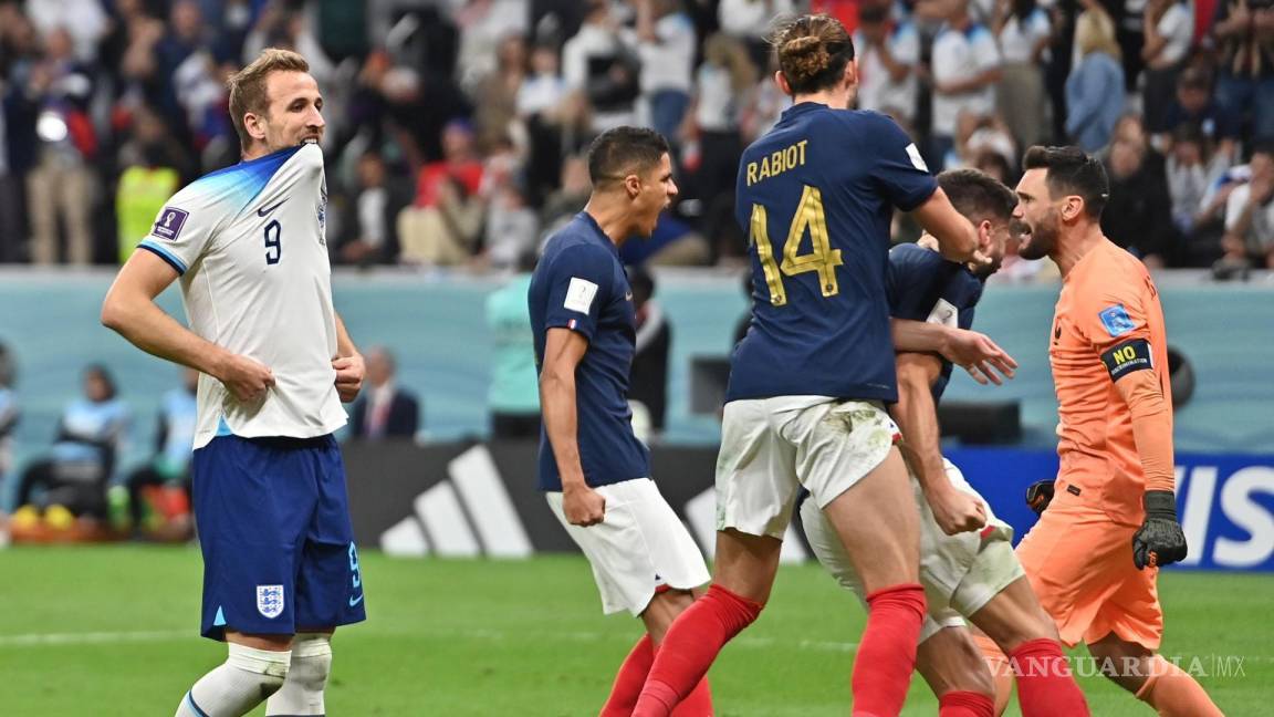 ¡Francia en Semifinales! Supera 2-1 a Inglaterra; Kane falló el penal del empate