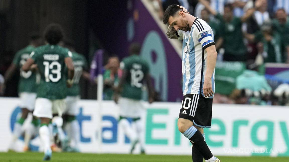 ¡Sorpresa en Qatar!... Argentina, rival de México, cae ante Arabia 2-1 en debut mundialista