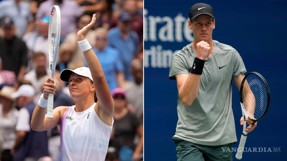 Iga Swiatek y Jannik Sinner cumplen con su etiqueta de favoritos en el US Open