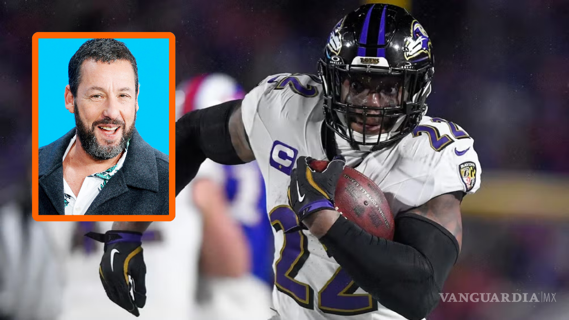 Derrick Henry actuará con Adam Sandler si supera las 2 mil yardas en la Temporada 2025 de la NFL