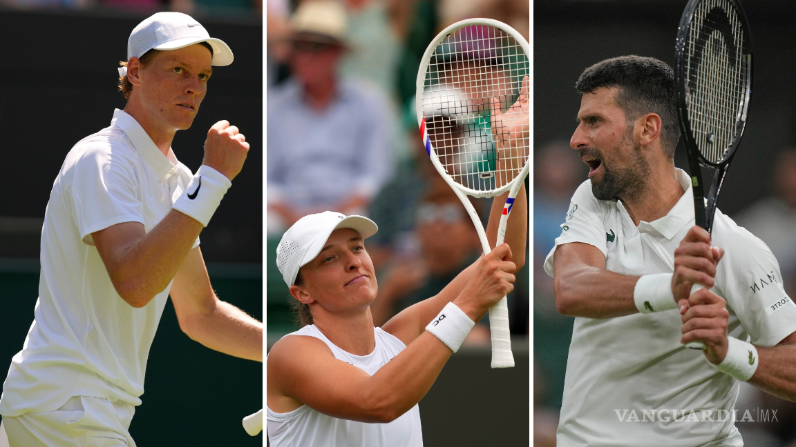 Wimbledon 2025 sigue adelante con triunfos de Sinner, Djokovic y Swiatek