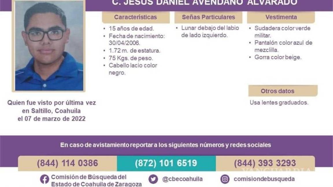 Tras 24 días, localizan a más de mil kilómetros de Saltillo a Jesús Daniel Avendaño, en Guerrero