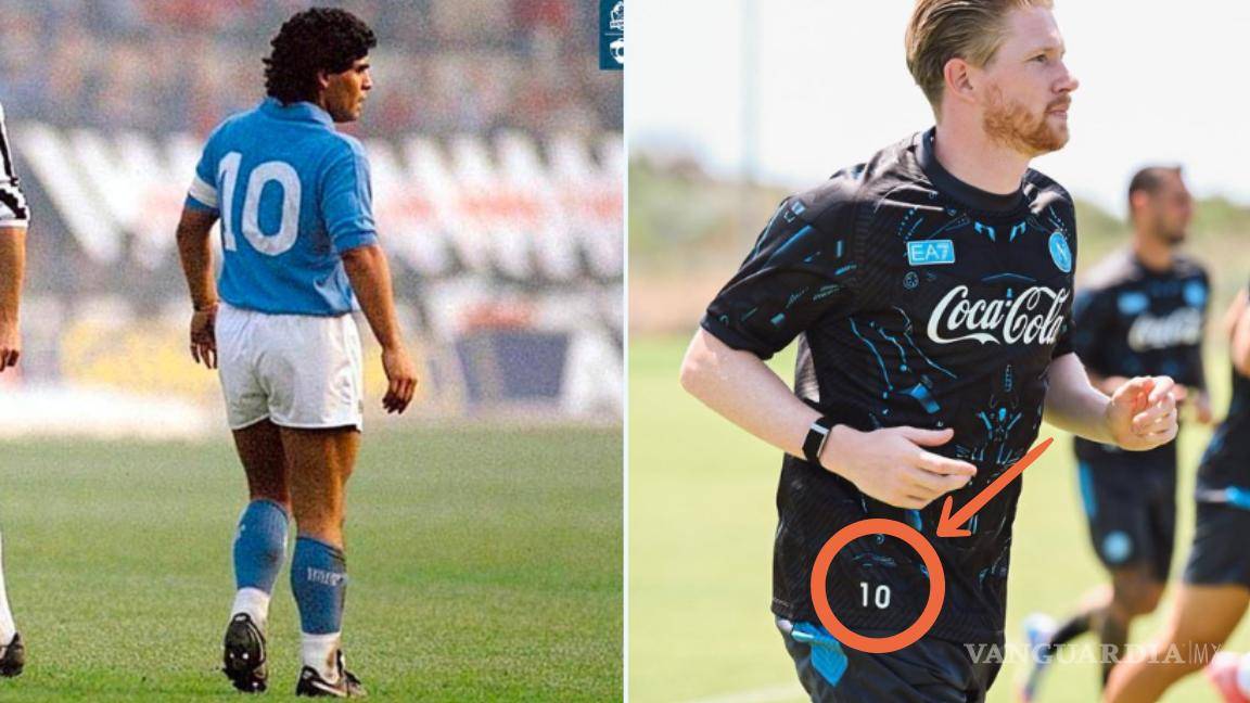 Kevin De Bruyne usa el dorsal 10 de Maradona en Napoli y causa polémica