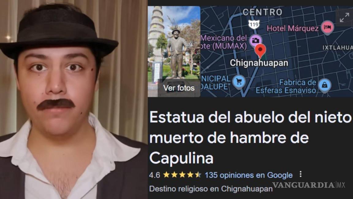 ¡Ándale retaca! Cambian nombre a estatua de Capulina en Puebla por meme viral de su nieto