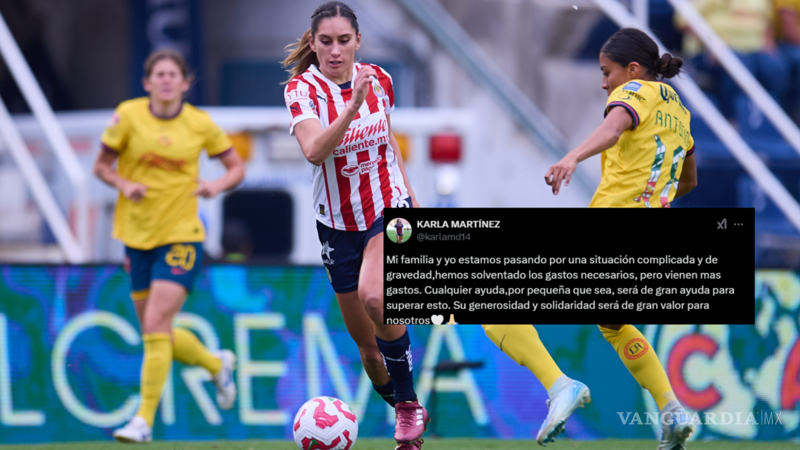 Karla Martínez, jugadora de Chivas Femenil, pide apoyo económico para tratamiento médico de su madre