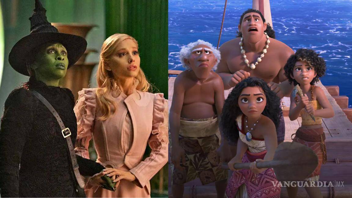 Pese a malas críticas ‘ahoga’ ‘Moana 2’ a ‘Wicked’ en la taquilla mundial con 600 MDD