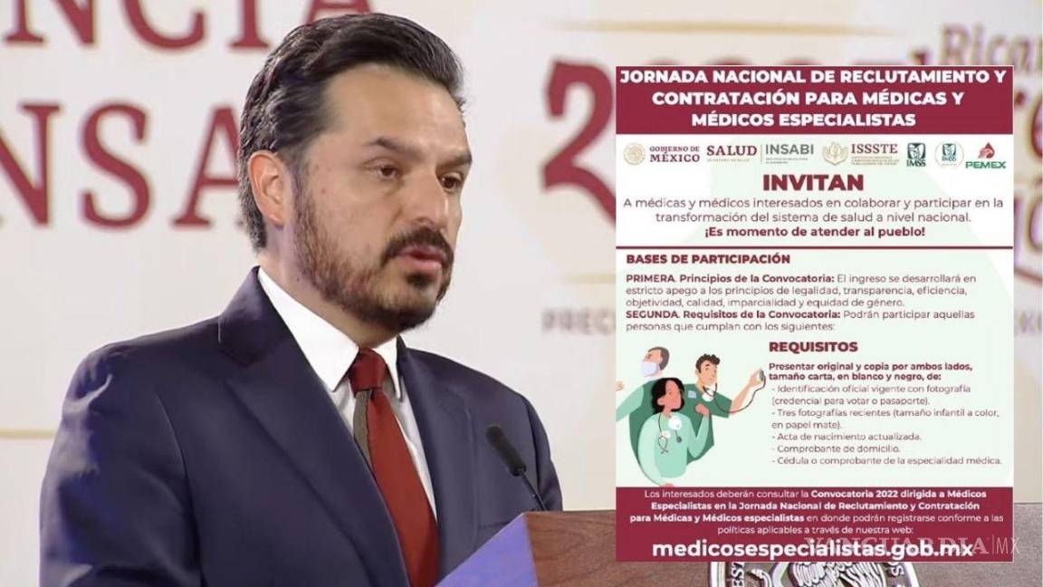 IMSS contrata 2,253 médicos especialistas; habrá convocatoria permanente