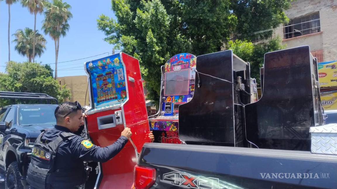 En Torreón aseguran 61 máquinas tragamonedas en Operativo de la Policía Estatal, AIC y Marina