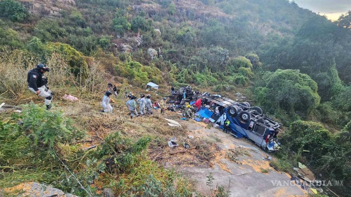 Fatal accidente de autobús deja 19 muertos en Zacatecas