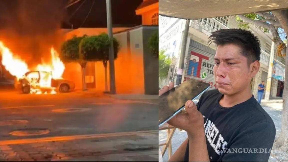 Multitud enardecida incendia casa de agresores de vendedor de fruta, en Puebla