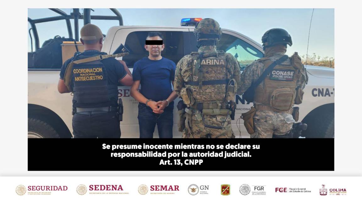 Detienen a ‘El Minimix’, presunto líder del CJNG en Colima
