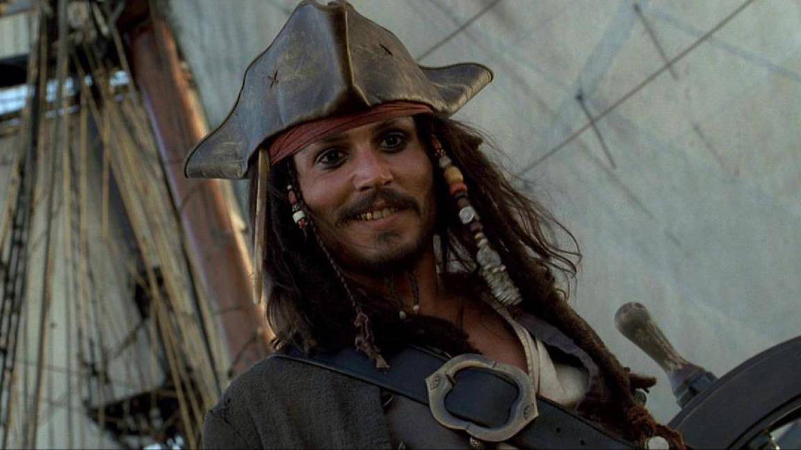 $!Escena de Piratas del Caribe, Jack Sparrow interpretado por Johnny Depp.